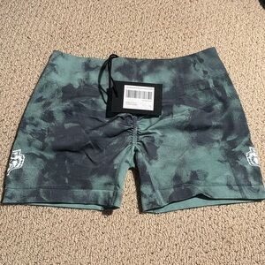 Darc Sport shorts Everson Katya Seamless Ivy Green Marble NWT size M